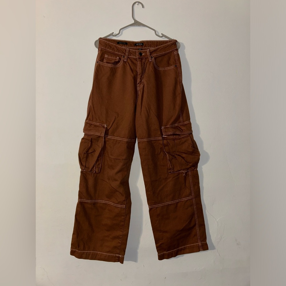 Brown Baggy Cargo Pants